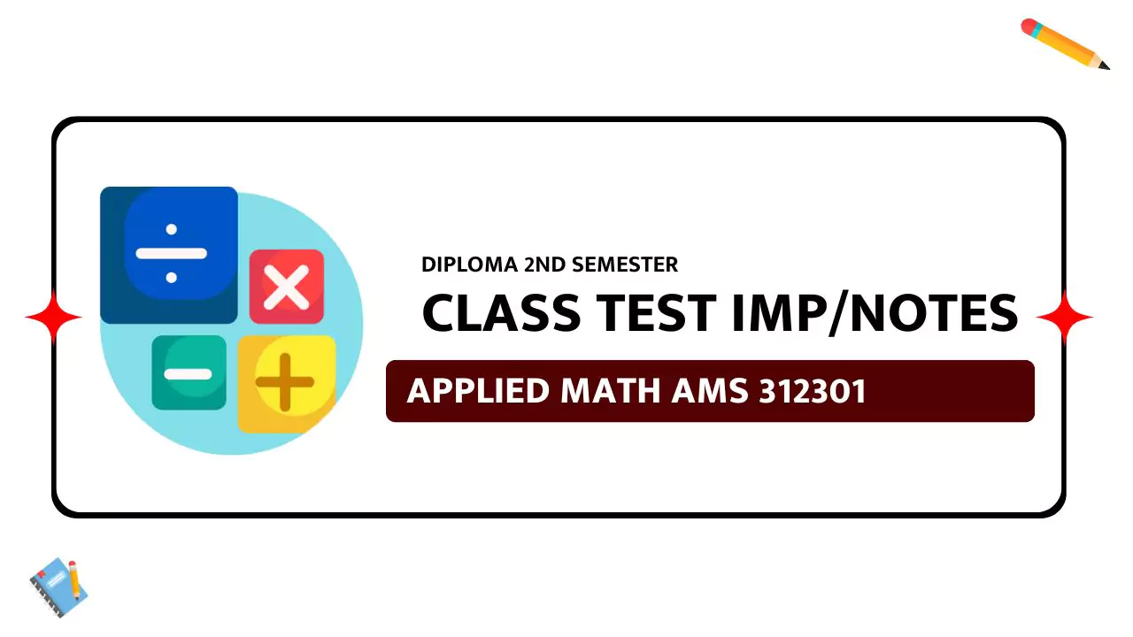AMS 312301 Applied Math Notes