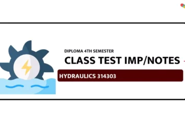 Hydraulics 314303 IMP Questions & Notes for Class Test