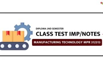 MPR 312313 IMP Questions for Class Test & Notes