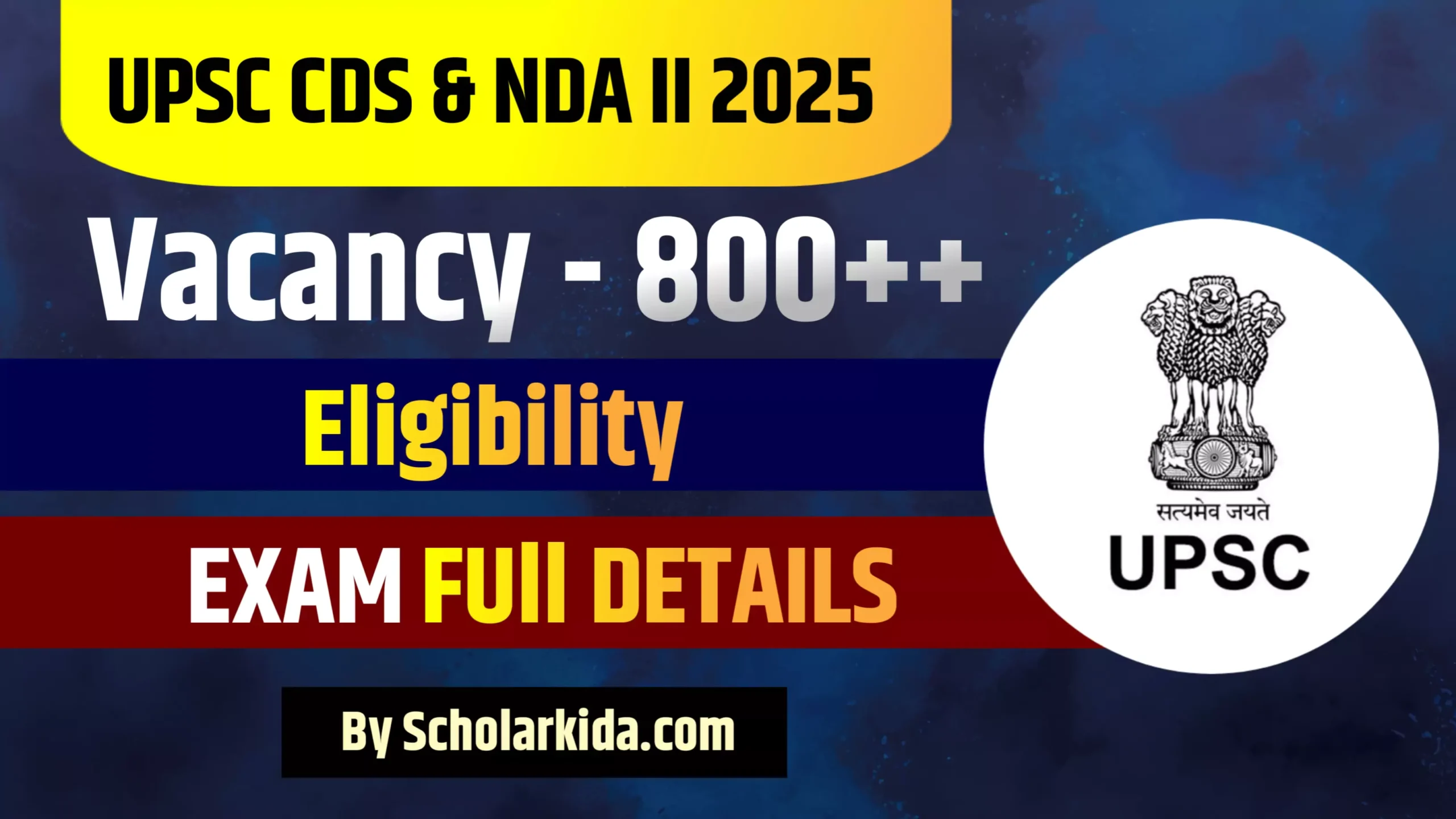 UPSC CDS II 2025 & NDA II 2025 Recruitment